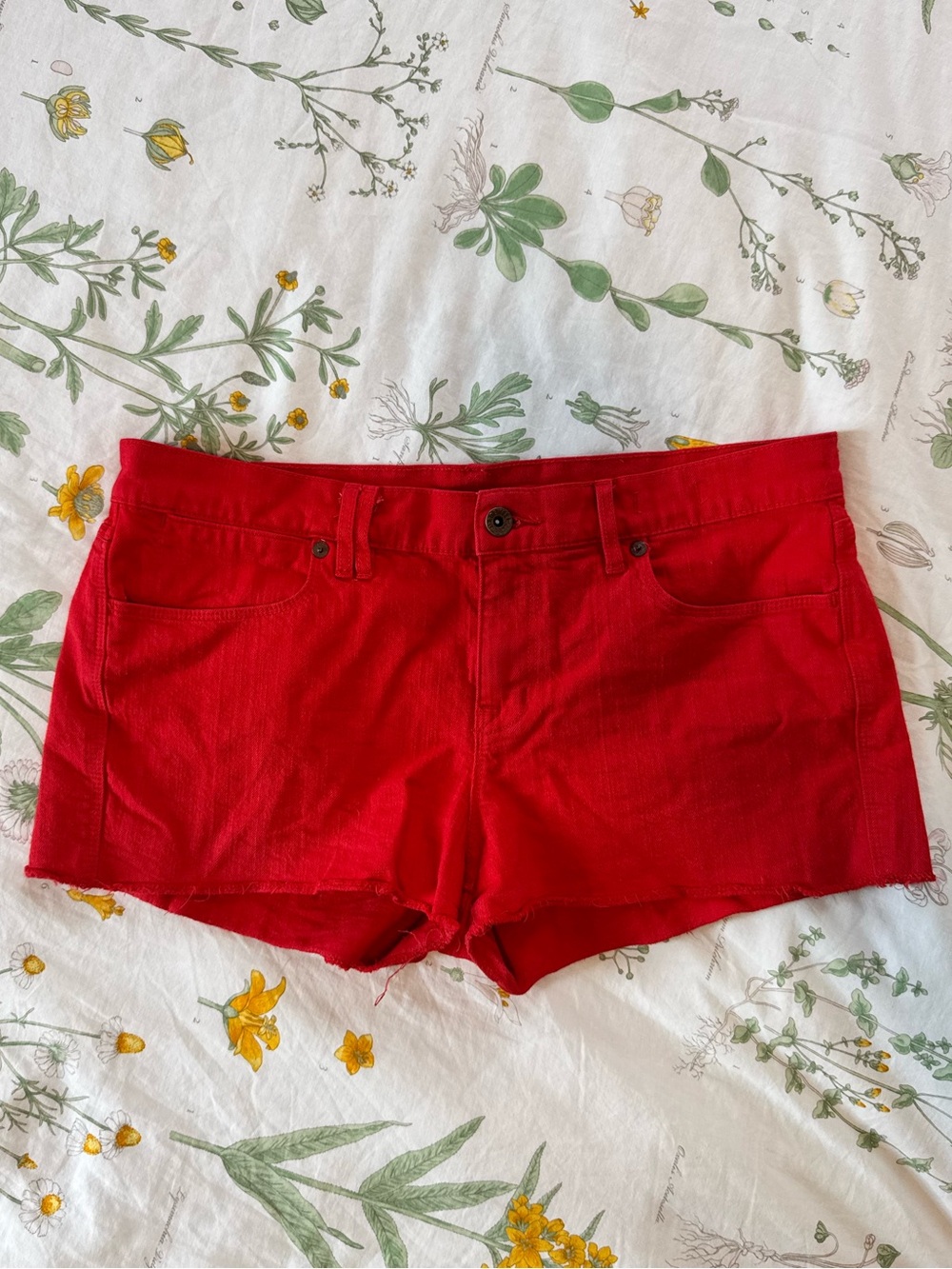 Madewell Red Short Shorts